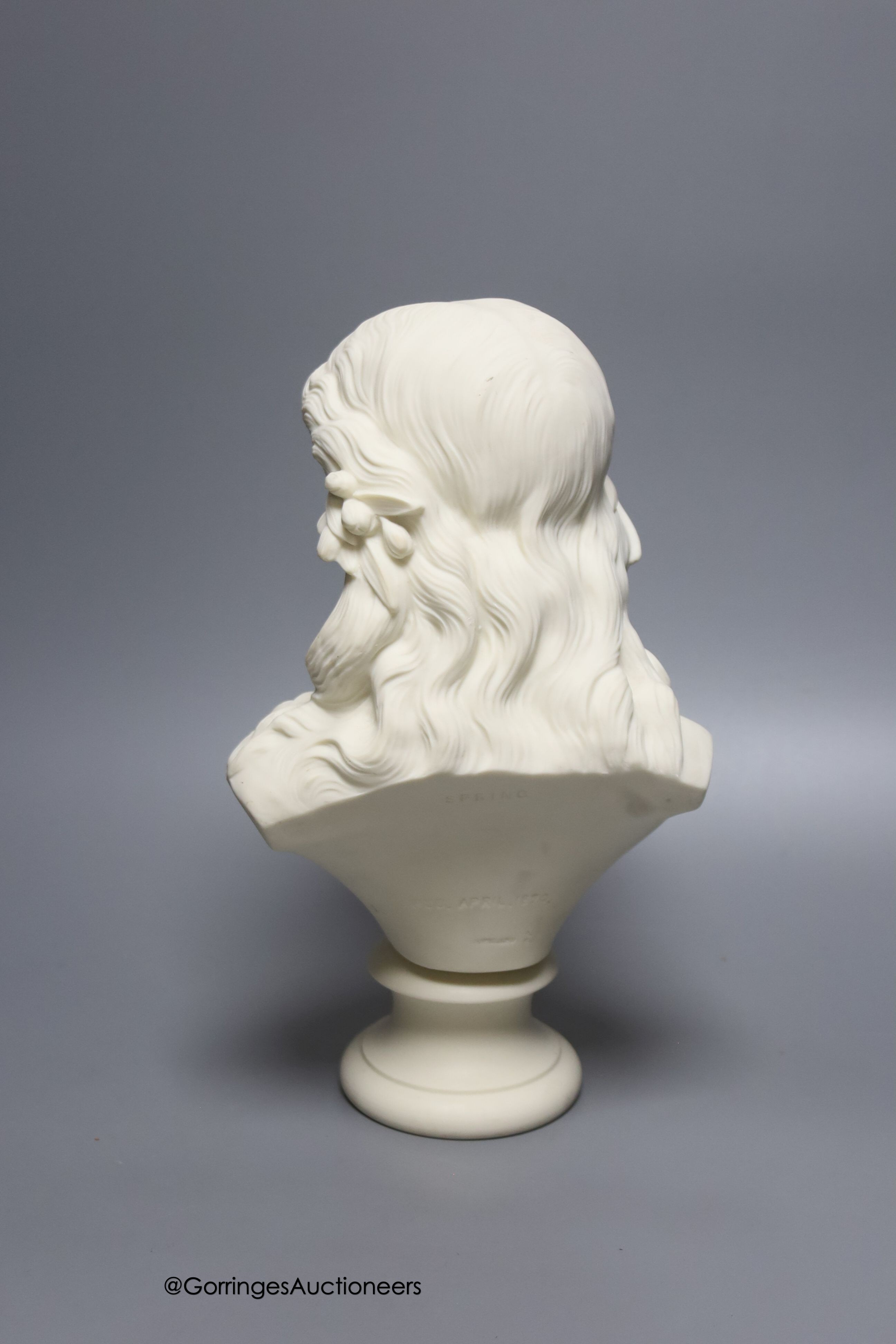 A Copeland bust 'Spring', height 31cm